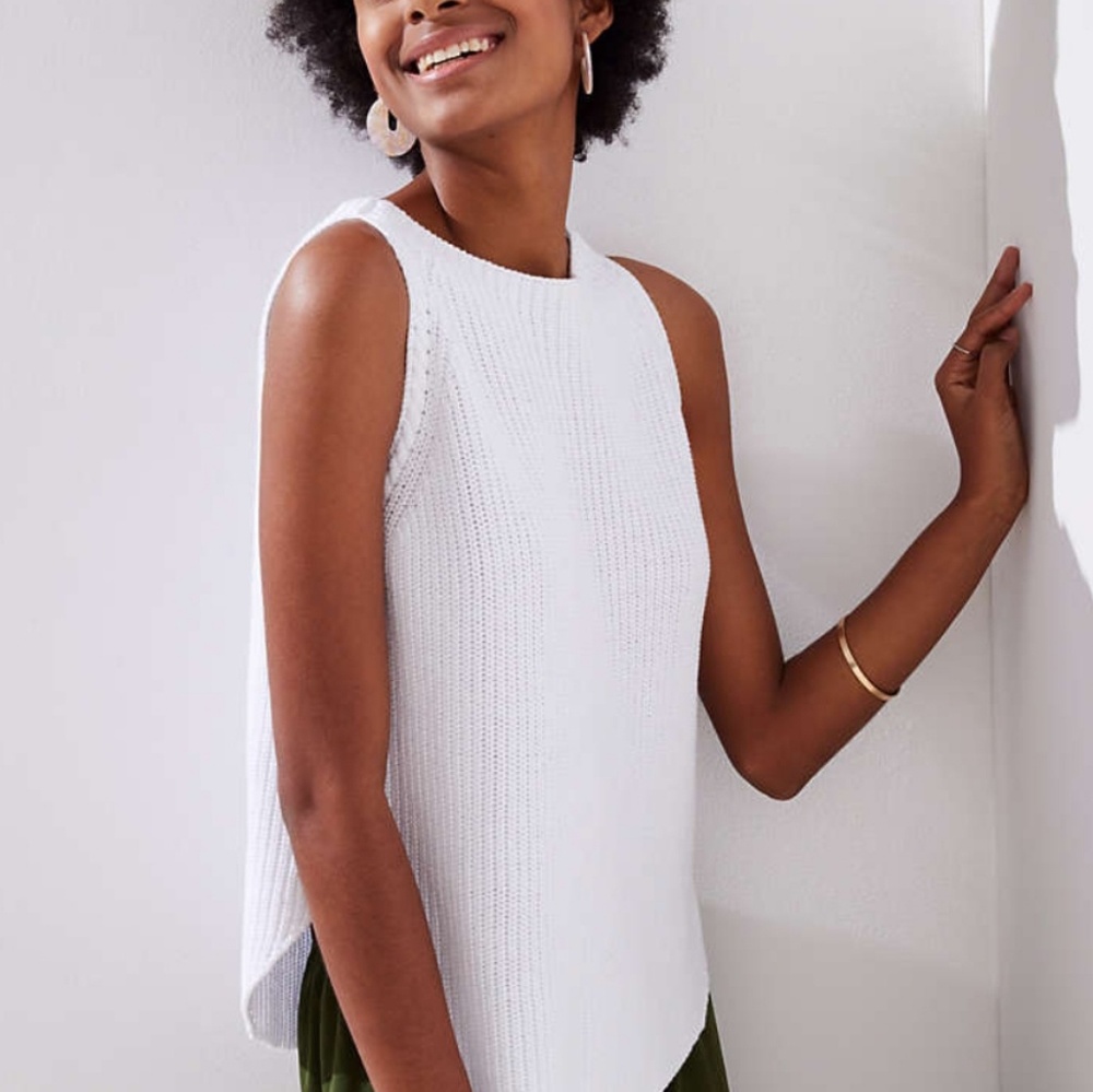 Loft Shirttail Sweater Tank